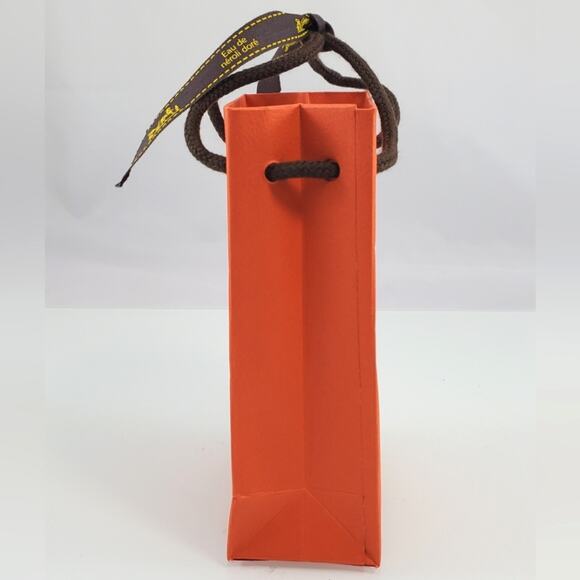 AUTHENTIC HERMES Orange Shopping Gift Bag - Picture 3 of 5